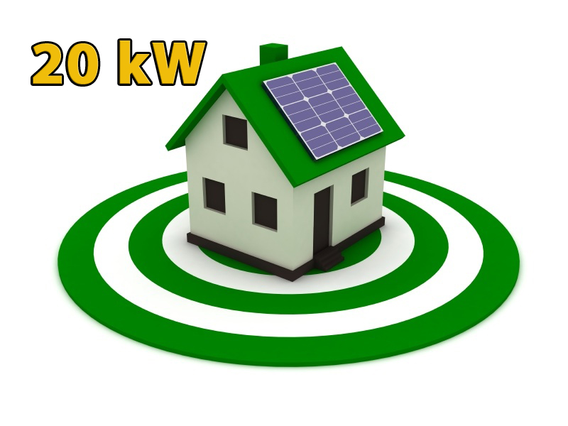 Сонячна електростанція 20 кВт під "Зелений тариф"