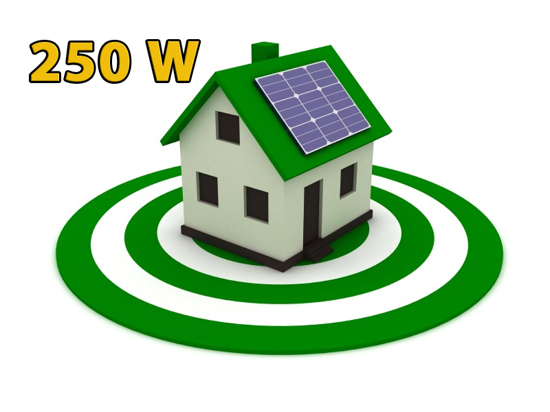 Солнечная электростанция 250Вт под "Зеленый тариф"